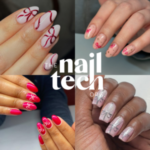32 Bow Nail Designs To Wear This Christmas