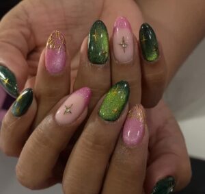 Pink Goes Good With Green: Wicked-Inspired Nails You’ll Love